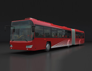 دانلود مدل سه بعدی اتوبوس BRT بی آر تی